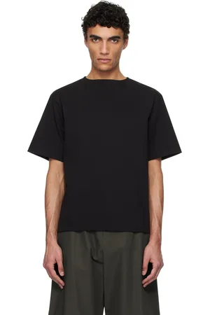 AMOMENTO T-shirt noir à col bateau