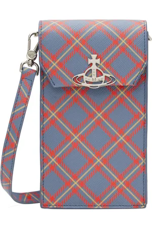 Vivienne Westwood Pochette pour téléphone bleu et orange
