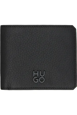 HUGO BOSS Portefeuille noir en cuir