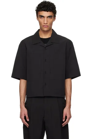 AMOMENTO Chemise noire à poches
