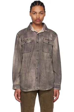 NotSoNormal Chemise taupe à effet aérosol