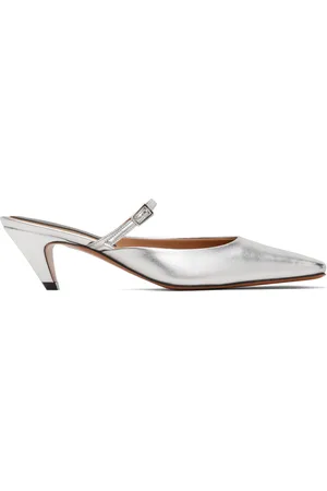 Stella McCartney Chaussures à petit talon Stella Spur argentées