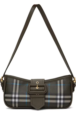Burberry Sac à bandoulière gris à carreaux