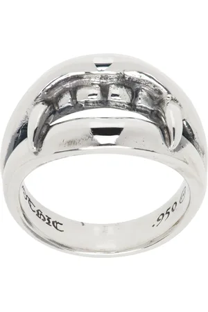 YOHJI YAMAMOTO Bague Vampire Fang argentée