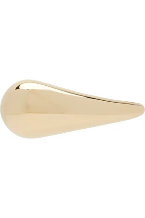 Bottega Veneta Barrette en forme de goutte dorée