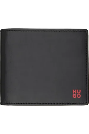 HUGO BOSS Portefeuille noir en cuir