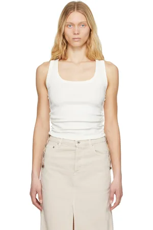 Burberry Débardeur Festival blanc en coton