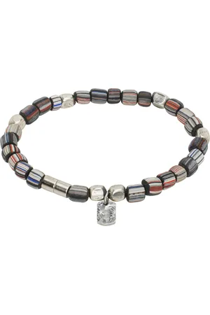 Paul Smith Bracelet multicolore à perles à rayures