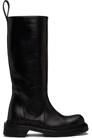 Rick Owens Bottes hautes à enfiler noires à semelle Cyclops - Hollywood