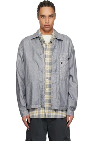 C.P. Company Surchemise grise en lin ciré