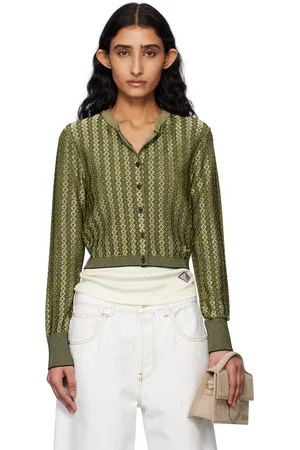 Jacquemus Cardigan Marino vert - La croisière