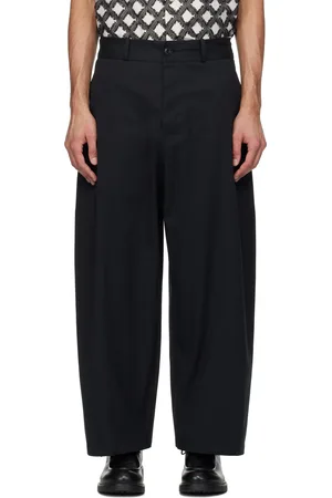 SAGE NATION Pantalon noir à coutures centrales