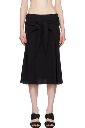 Rick Owens Jupe midi Strutter noire - Hollywood
