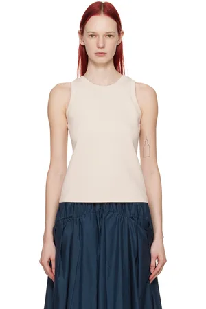 Max Mara Débardeur Cima blanc cassé - 