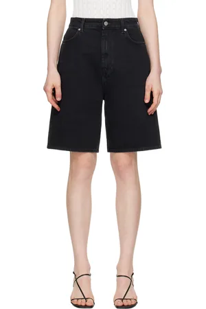 Loulou de Saison Short Isu noir en denim