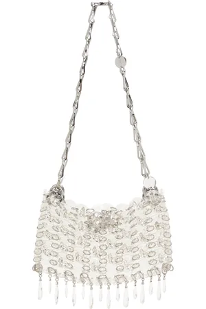 Paco rabanne Nano sac transparent en résine à appliqués en pierre du Rhin - 1969