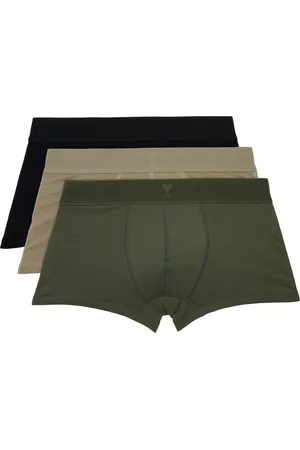 Ami Ensemble de trois boxers multicolore en jersey de coton