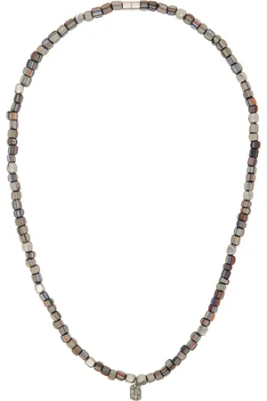 Paul Smith Collier multicolore à perles à rayures