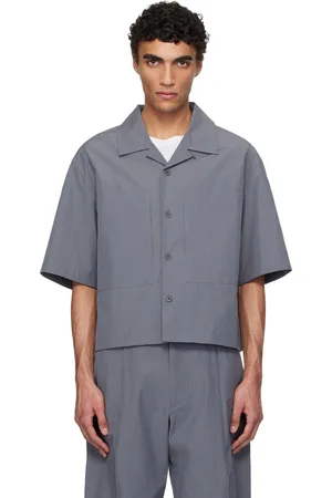 AMOMENTO Chemise grise à poches plaquées
