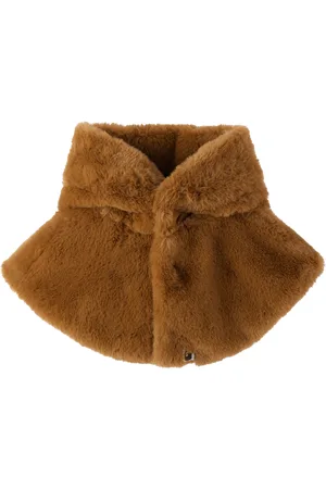 BAPE Enfant | Écharpe de style cape brune en fourrure synthétique à Baby Milo