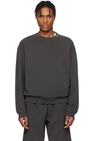 THE ELDER STATESMAN Pull molletonné gris à col ras du cou - Daily
