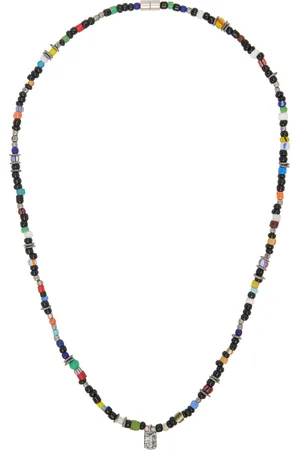 Paul Smith Collier multicolore à perles de style rayures Artist