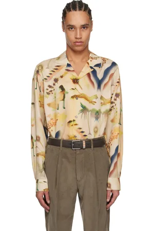 Paul Smith Chemise beige à imprimé Lumière
