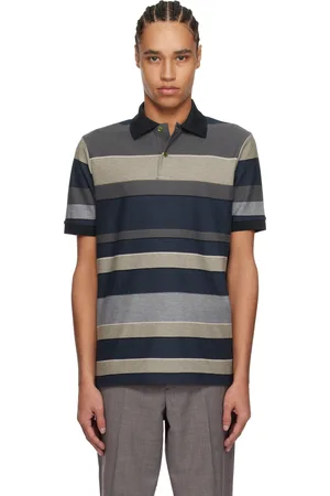 Paul Smith Polo multicolore en coton à rayures