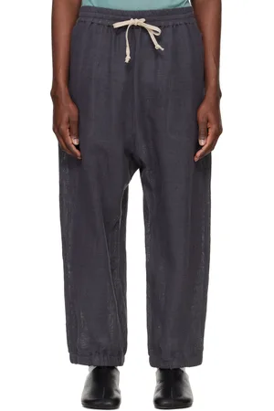 JAN JAN VAN ESSCHE Pantalon de survêtement gris en filet - O-Project