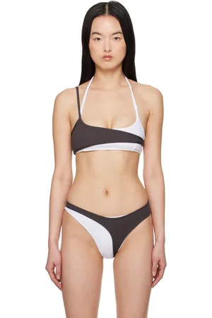 OTTOLINGER Haut de bikini étagé blanc et brun