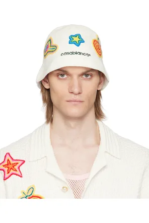 Casablanca Chapeau bob blanc en crochet
