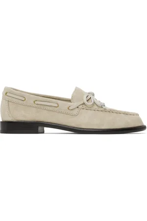 RAG&BONE Chaussures bateau Carter beiges en suède italien