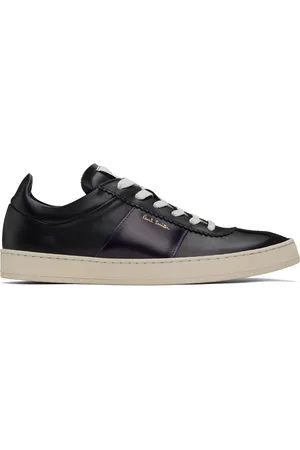 Paul Smith Baskets Foley noir et mauve en cuir