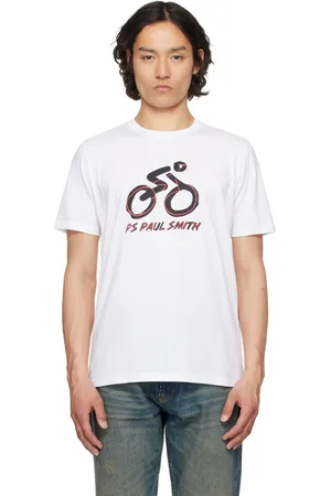 Paul Smith T-shirt blanc à image de vélo