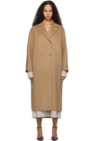 Max Mara Manteau Capi taupe en laine - 