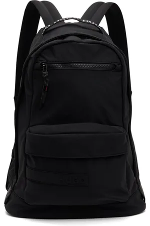 HUGO BOSS Sac à dos noir en canevas de nylon recyclé