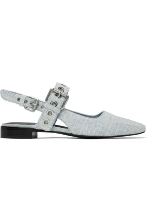 RAG&BONE Chaussures à enfiler de style motard Astra bleues à bride arrière