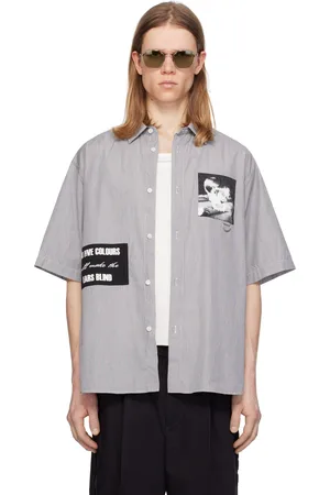 UNDERCOVER Chemise UP1E4407-2 noir et blanc