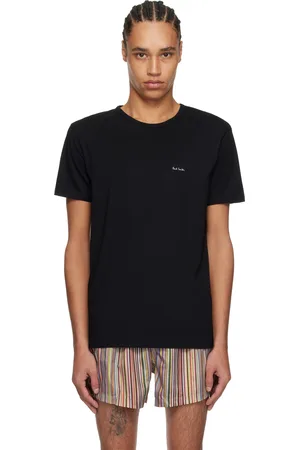 Paul Smith Ensemble de cinq t-shirts décontractés noirs en coton bio