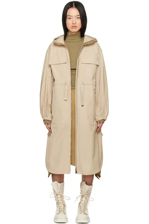Moncler Manteau long Peronne beige