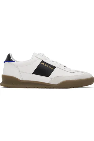 Paul Smith Baskets Dover blanc et noir en cuir
