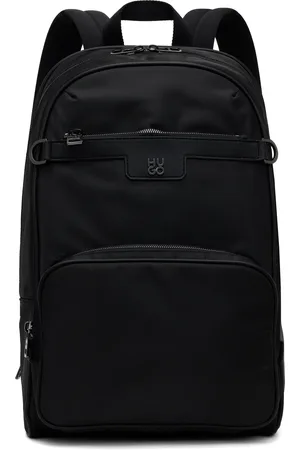 HUGO BOSS Sac à dos noir à ferrure à logo