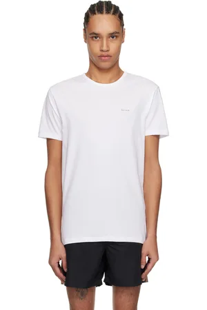 Paul Smith Ensemble de trois t-shirts décontractés blancs en coton bio à logo