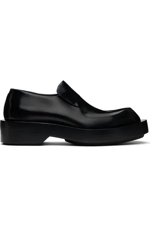Jil Sander Flâneurs noirs en cuir