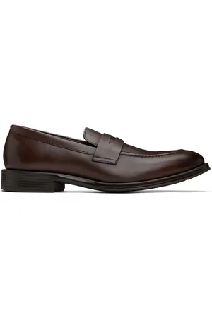 Paul Smith Flâneurs Pierce bruns en cuir