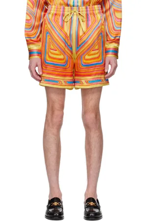 Casablanca Short multicolore en soie à motif