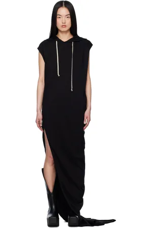 Rick Owens Robe longue T noire - Hollywood Edfu