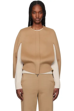 Max Mara Blouson Helene brun clair - 