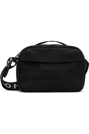 HUGO BOSS Sac noir en canevas de nylon recyclé