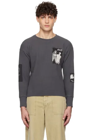 ENFANTS RICHES DEPRIMES T-shirt à manches longues isotherme I noir à écussons graphiques